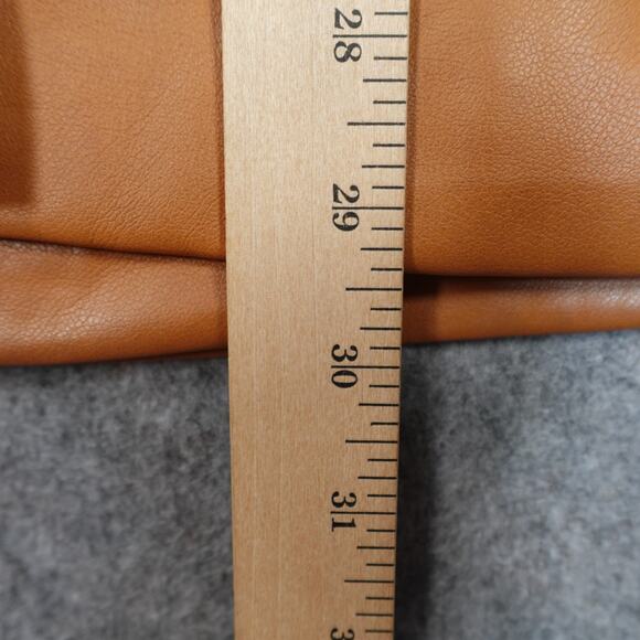 Avec Les Filles Jacket Womens Small Faux Leather Blazer Anthropologie Oversized - Picture 10 of 11